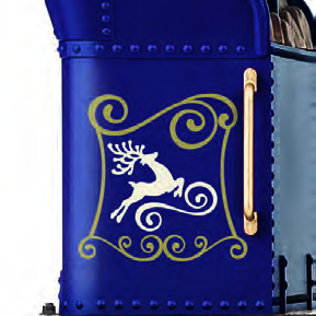 LGB Art. Nr. 23132 - Dampflokomotive CHLOE - Wiederauflage - Feldbahnlok im Weihnachtsdesign. Tender mit weihnachtlichem Motiv.