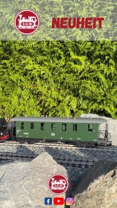 In der Auslieferung: LGB Artikel 36371 - DR Personenwagen  DR Gep�ckwagen Bauart KD Nr. 970-563