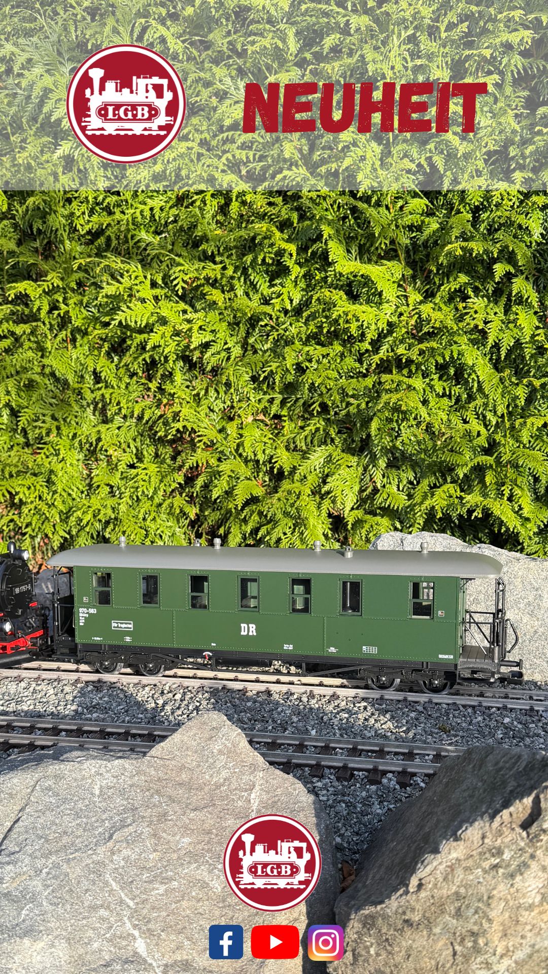 Danke an Hendrik Hauschild f�r die Vorank�ndigung zur Auslieferung an den Fachhandel des DR Personenwagens Bauart KD Nr. 970-563. 