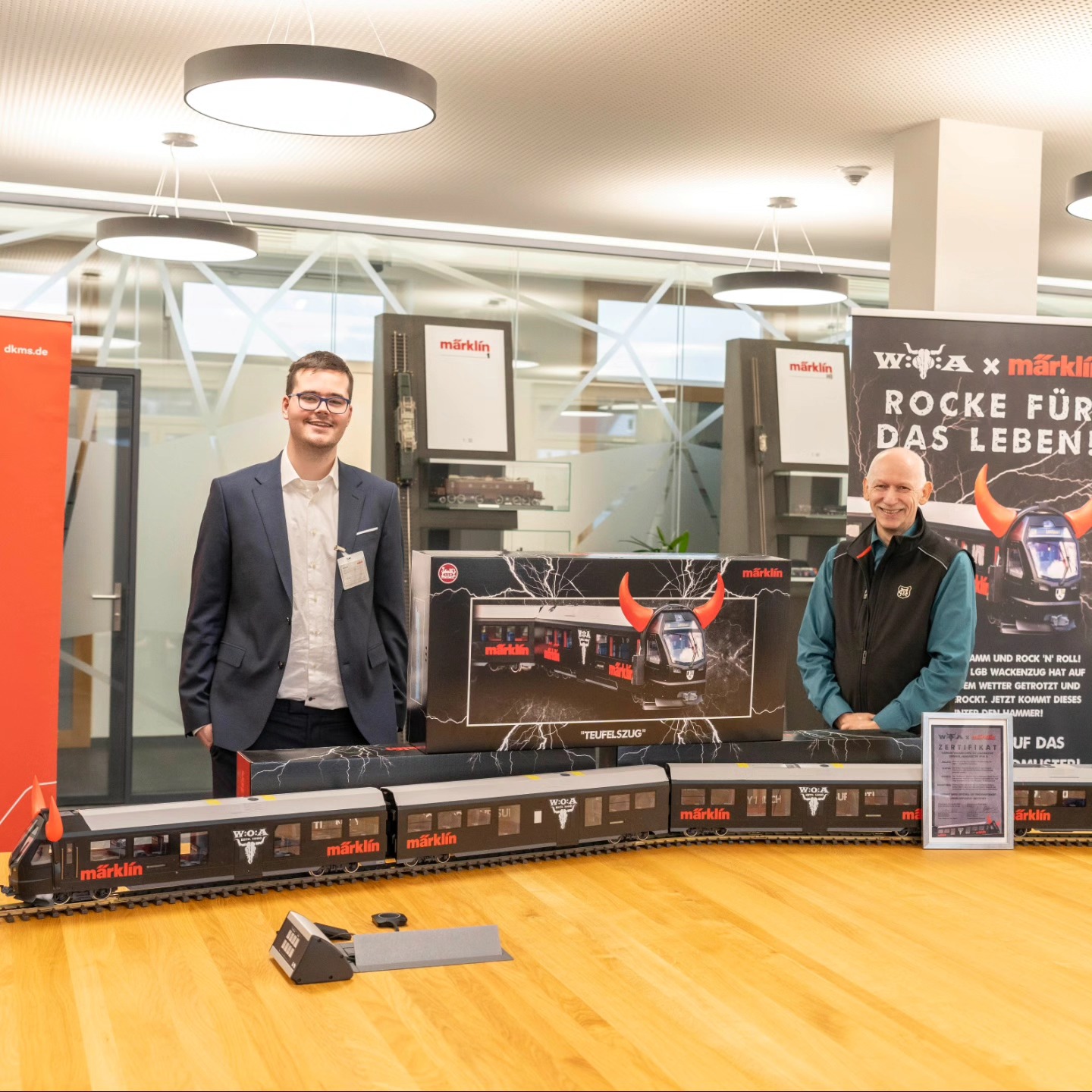 Einmaliger LGB Capricorn "Wacken" �bergabe Spende an DKMS und �bergabe Zug an den Gewinner. Freitag, 17. April 2026,  ab 18:00 Uhr besteht die  M�glichkeit diesen beim Modellbahn-Stammtisch Zollernalb zu bewundern! 