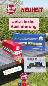In der Auslieferung: LGB Spur G - Art.Nr. 24268 Dampflokomotive 798.101 der SWEG 