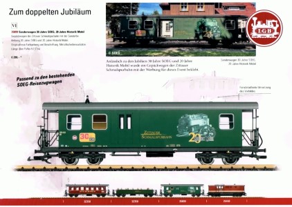 Der LGB Wagen f�r das Doppeljubil�um wurde bereits auf Veranstaltung bei der SOEG anl�sslich Historik Mobil vorgestellt. 