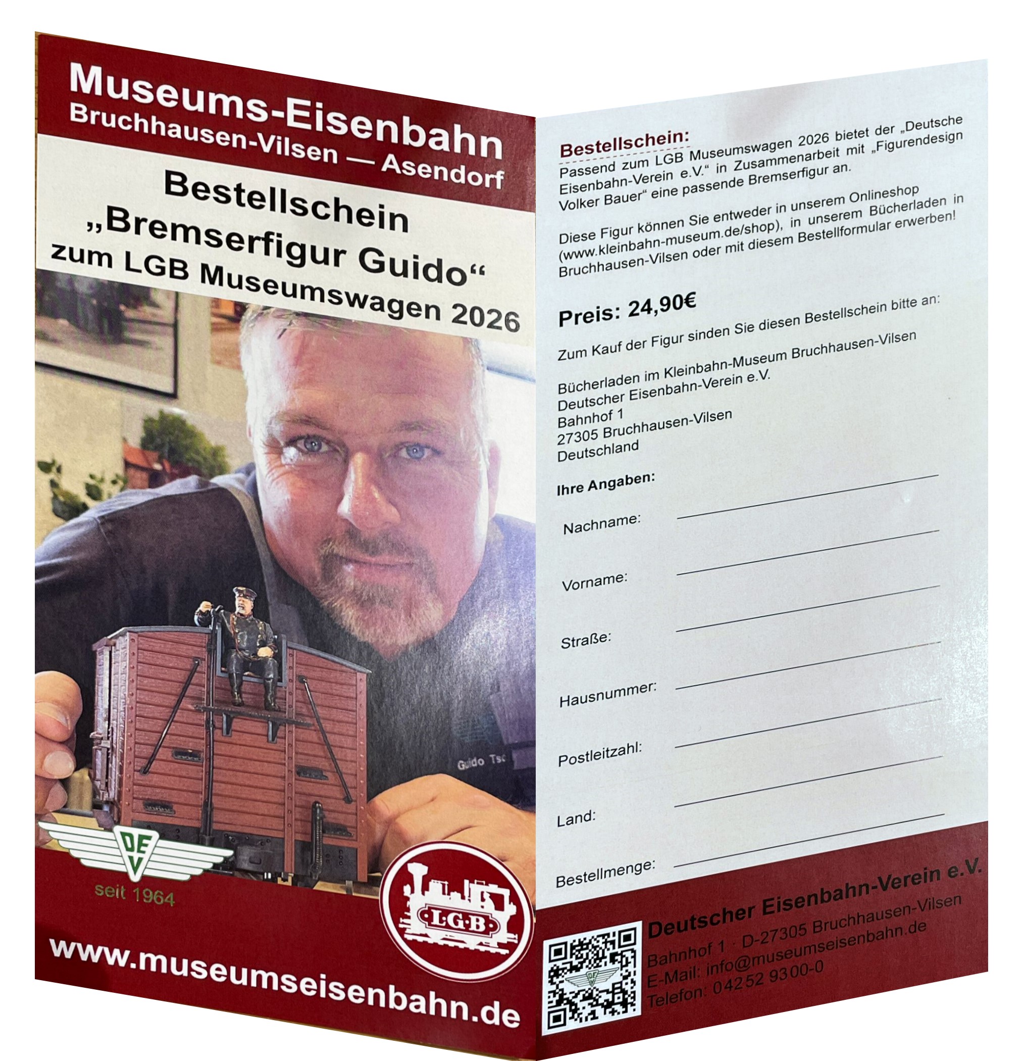 Bestellschein f�r die Bremserfigur Guido von figurendesign Volker Bauer 