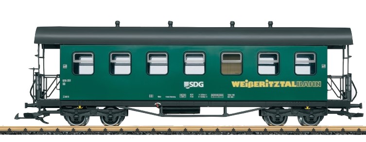 LGB Art. Nr. 31391 - SDG Personenwagen KB 970-351 Wei�eritztalbahn
