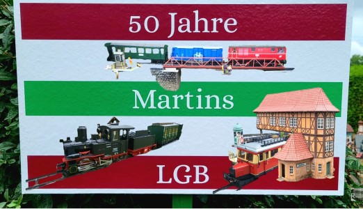Drei Filme (Hauptfilm - Film hinter dem Zug - 360 Grad Film) zum 50. Jubil�um von Martins Gartenbahn 2025. 