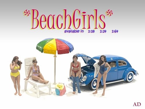 Beach Girls - 4 junge Damen und ein Zubehrset - Neuheit 2022