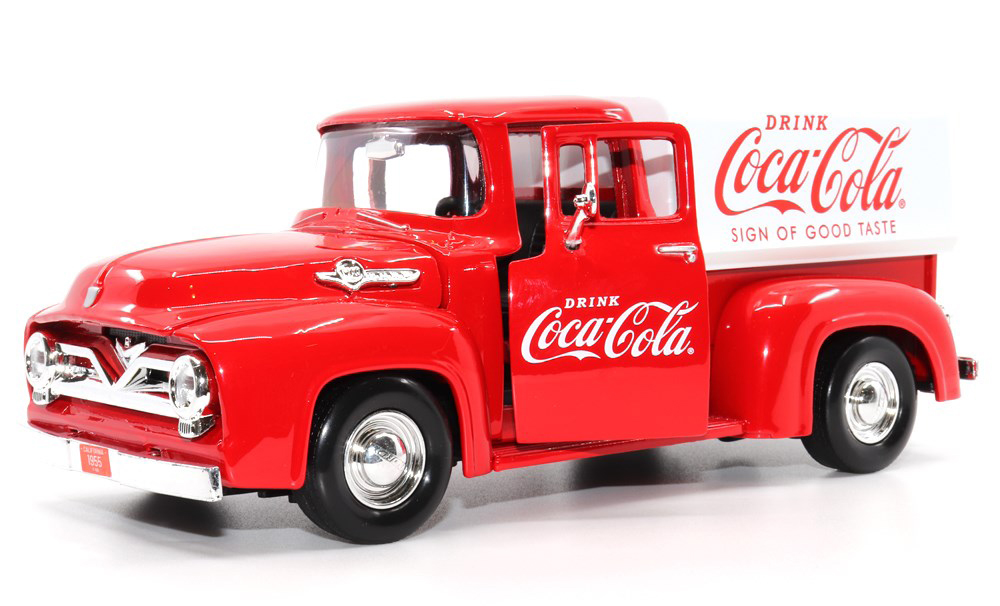 Ein weiteres Modell mit der CocaCola Werbung ist ein Ford F150 Pick up aus dem Baujahr 1853-1956.  Dieses Modell aus der Generation 2 zeichnet sich mit einem wesentlich breiteren Khlergrill, in dem die Scheinwerfer integriert sind, aus. Markant auch die breiten Heckkotflgel. Die Ladeflche ist mit einer weien Plane und dem Coca Cola Logo abgedeckt. 
