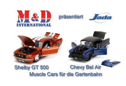 MD International prsentiert 2 Jada Muscle Cars
