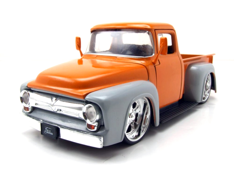 Ford F-100 Custom Pick UP, 1956, orange grau, Modellauto 1:24, Jada Toys, Art. Nr. JAD34309