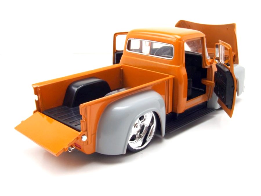 Ford F-100 Custom Pick UP, 1956, orange grau, Modellauto 1:24, Jada Toys, Art. Nr. JAD34309