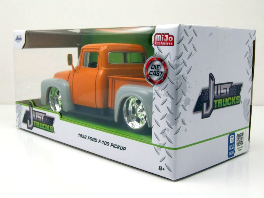 Ford F-100 Custom Pick UP, 1956, orange grau, Modellauto 1:24, Jada Toys, Art. Nr. JAD34309