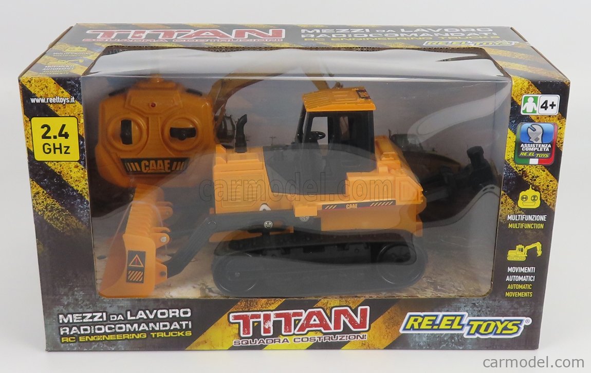 RE-EL Toys - CAAE Titan Raupentraktor 2013, Epoche VI, Gelb Schwarz, Carmodel Code: CAR 161215