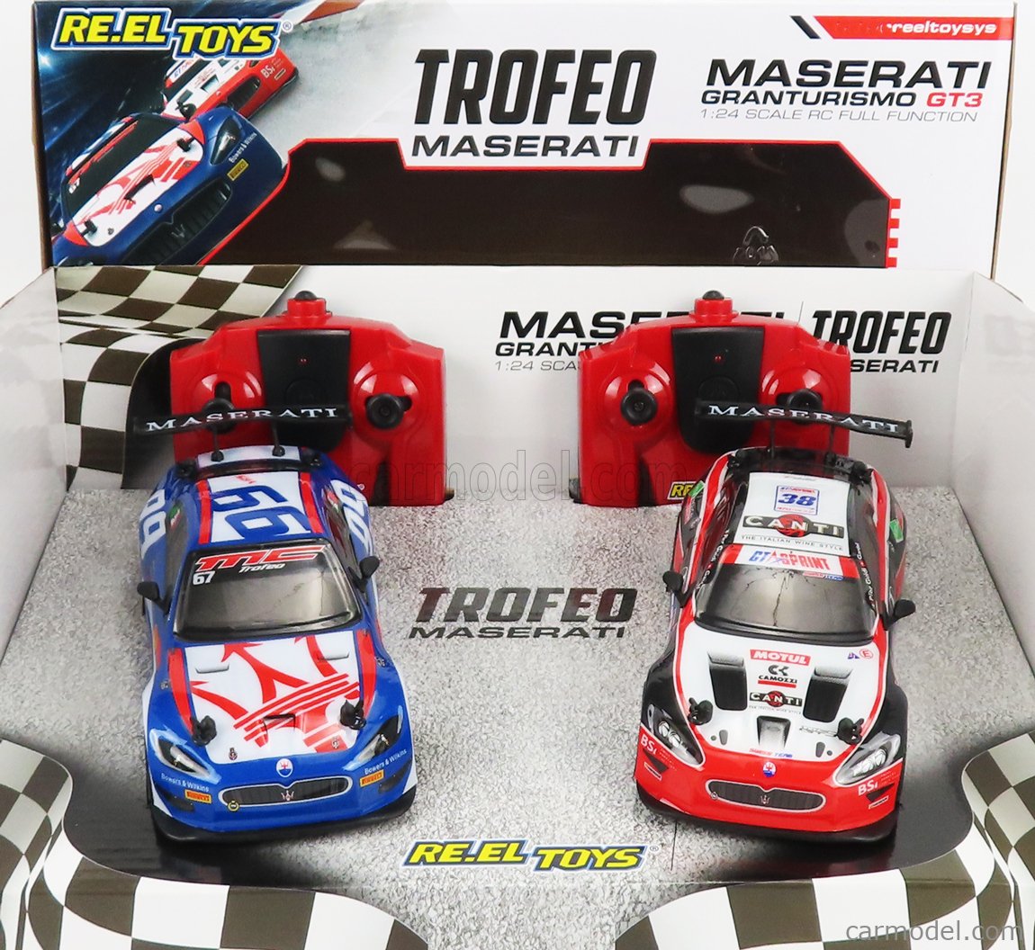 RE-EL TOYS - MASERATI - SET 2X GRANTURISMO GT3 TROFEO N 99 RACING 2015 + N 38 TROFEO RACING 2015