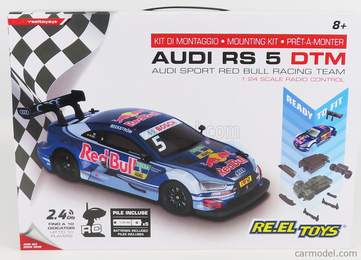 RE-EL TOYS - AUDI - A5 RS5 TEAM AUDI SPORT ABT SPOTRSLINE RED BULL N 5 SEASON DTM 2017 M.EKSTROM