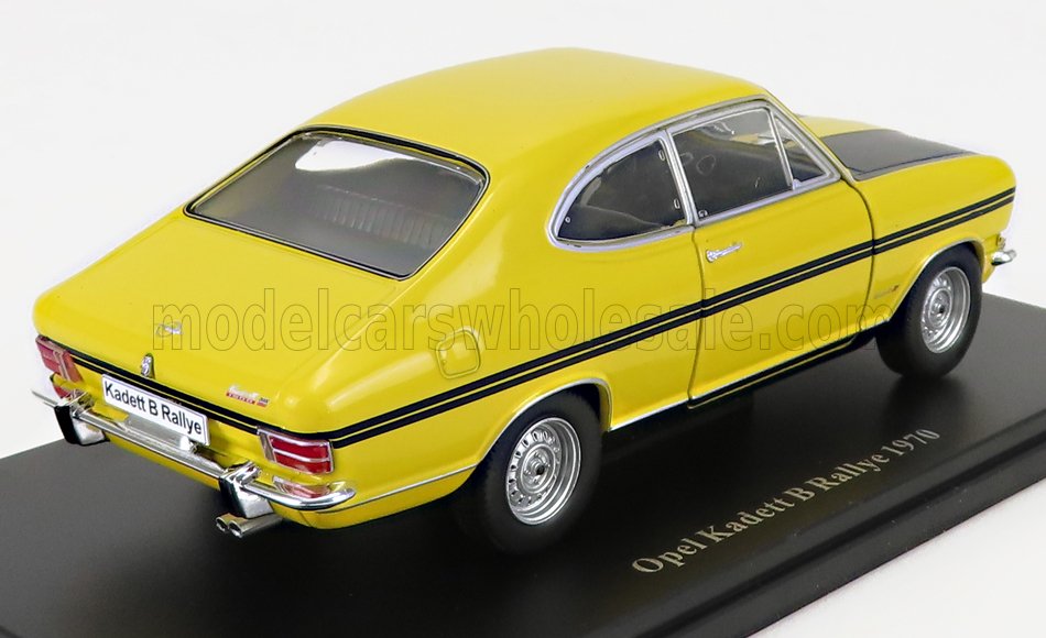 Edicola, 1:24, Mastab 1:24, Modellauto, Opel Kadett B Rallye, wei, schwarz, die-cast, Hachette-Opel-Kollektion