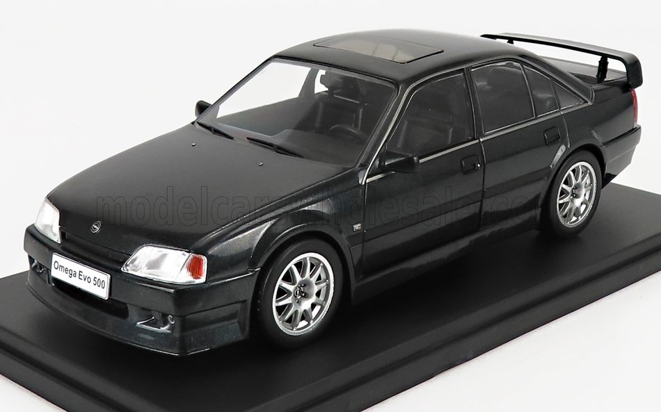 Edicola, 1:24, Mastab 1:24, Modellauto, Opel Omega, Opel Omega EVO 500, schwarz, die-cast, Hachette-Opel-Kollektion