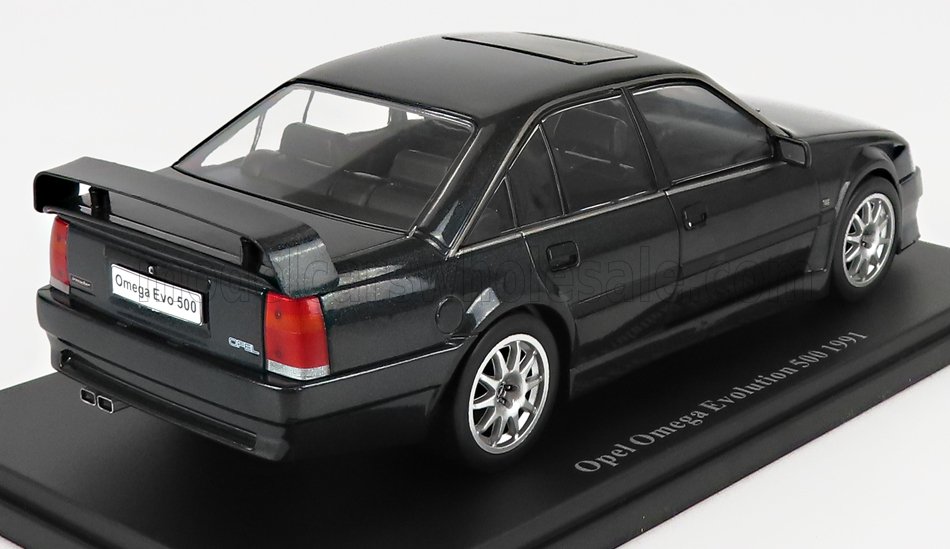 Edicola, 1:24, Mastab 1:24, Modellauto, Opel Omega, Opel Omega EVO 500, schwarz, die-cast, Hachette-Opel-Kollektion