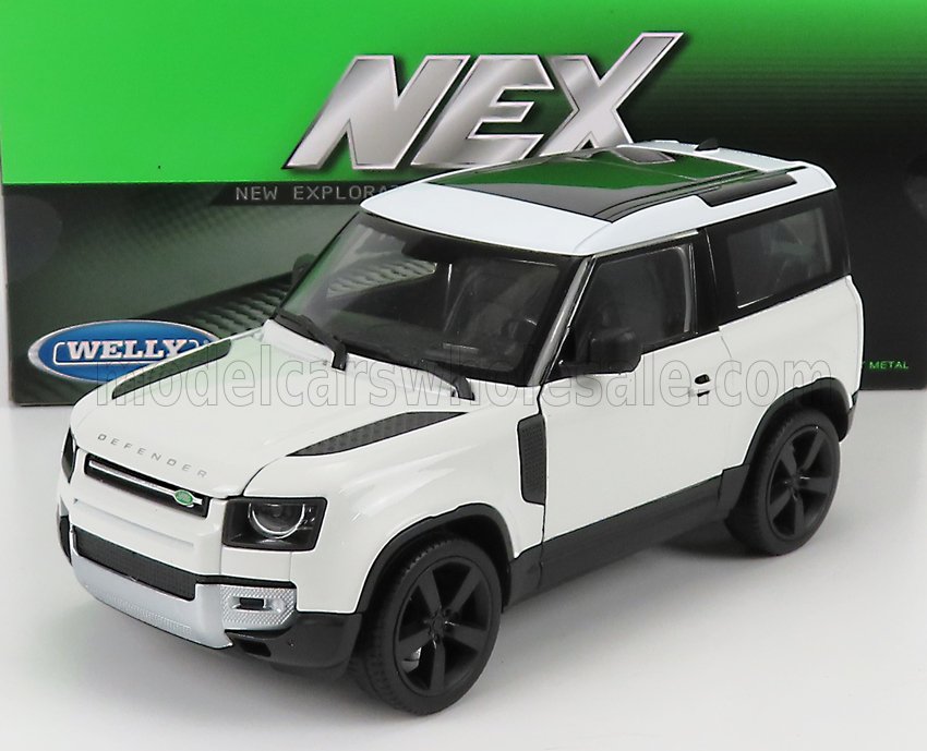 Land Rover, New Defender 90, Baujahr 2020, Wei - Schwarz, NEX, welly, 
