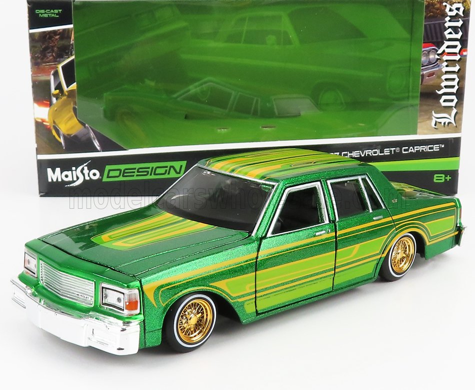 Maisto Nr. 247294, Chevrolet Caprice Low Rider, metallic-grn/Dekor, 1987