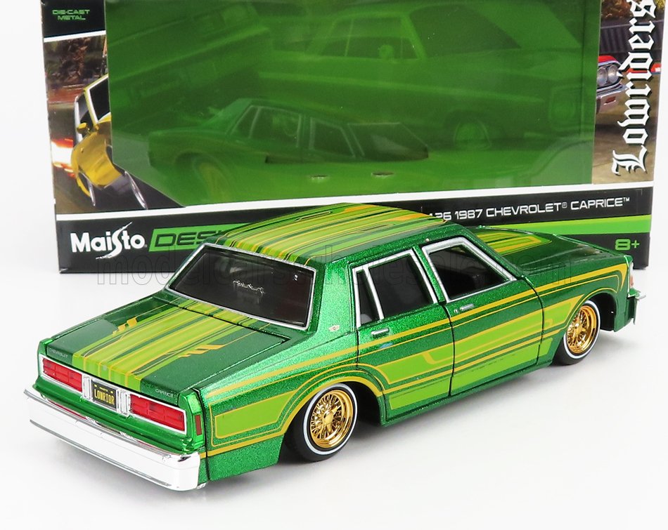 Maisto Nr. 247294, Chevrolet Caprice Low Rider, metallic-grn/Dekor, 1987