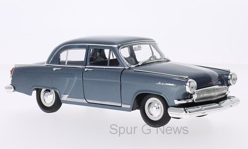 WOLGA / GAZ M21, metallic-blau, Baujahr 1970, Lucky die Cast, LDC24211bl