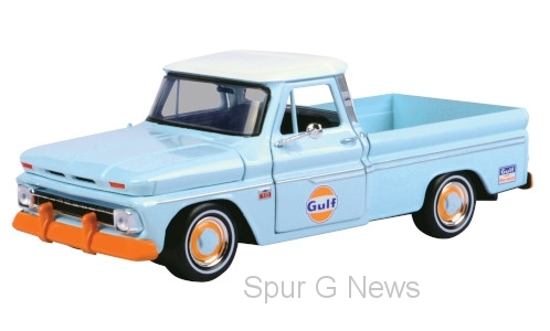 Chevrolet C10 Fleetside Pick Up, hellblau/weiss, Gulf, 1966