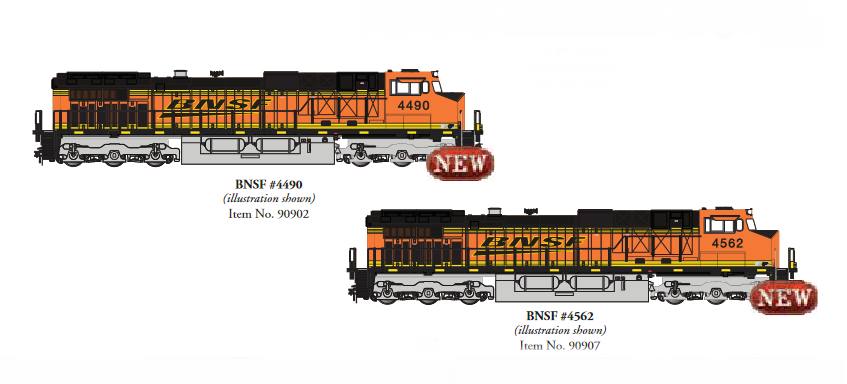 Bachmann, Artikel Nummer 90902, Bachmann 90902, Bachmann 90907, BNSF #4490, BNSF # 4562 Die BNSF Railway Company ist eine US-amerikanische Class-1-Eisenbahngesellschaft mit Sitz in Fort Worth, Texas. Sie ist die zweitgrte Bahngesellschaft des Landes. Die Muttergesellschaft der BNSF Railway, die Burlington Northern Santa Fe Corporation, ist seit 2010 vollstndig im Besitz von Berkshire Hathaway und wurde dabei in Burlington Northern Santa Fe LLC umbenannt.