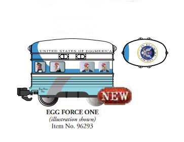 Eggliner "EGG Force One", Bachmann Art.Nr. 96293, Force One, Rufzeichen wenn der amtierende Präsident der Vereinigten Staaten an Board geht.