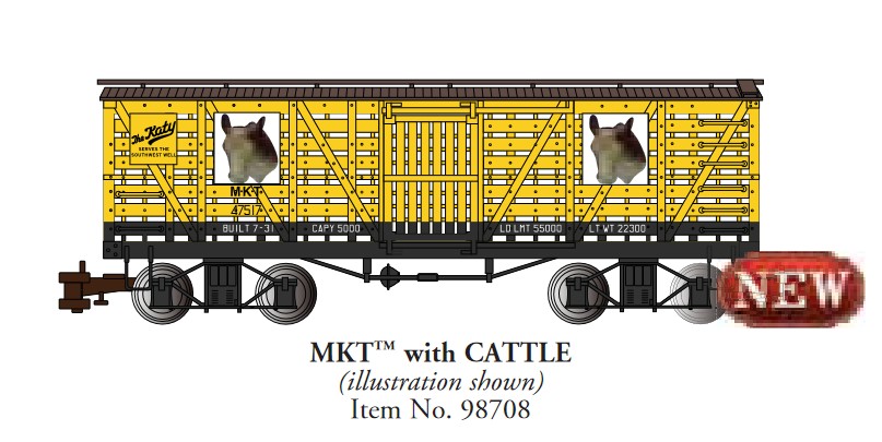 Bachmann Art. Nr. 98708, Viehtransportwagen MKT #47517, bewegte Tiere,