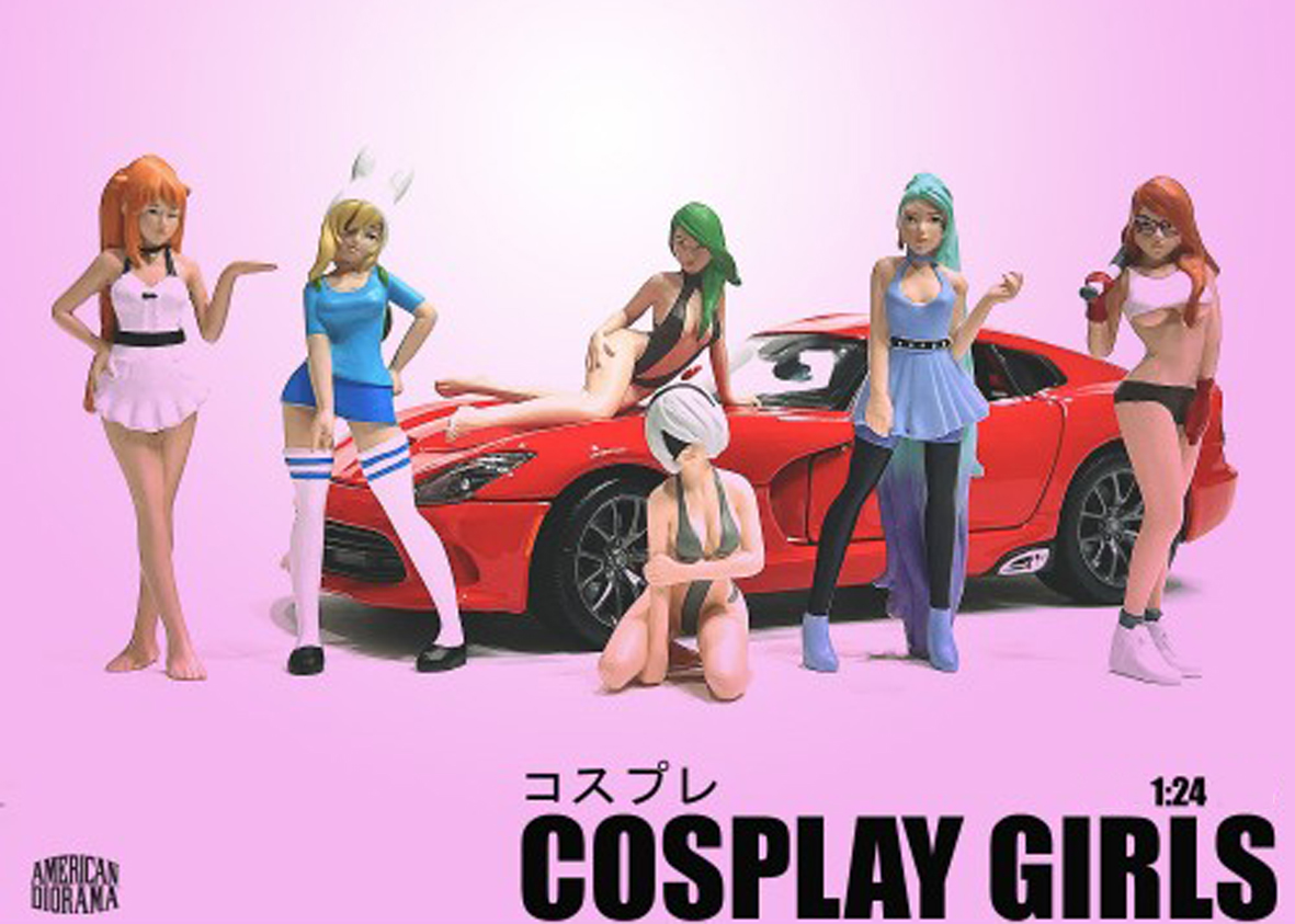 "Cosplay Girls" ist eine weitere Serie von 6 neuen Figuren fr die Gartenbahn von American Diorama. Wenn Mdchen in ihre Cosplay-Kostme schlpfen, erwachen Anime-Kriegerinnen, Manga-Schulmdchen oder Fantasie-Feen zum Leben. Cosplay stammt aus Japan und das drfte niemanden verwundern, geht es dabei doch darum, sich wie eine Figur aus einem Manga, Anime oder Videospiel zu verkleiden und entsprechend zu interagieren.