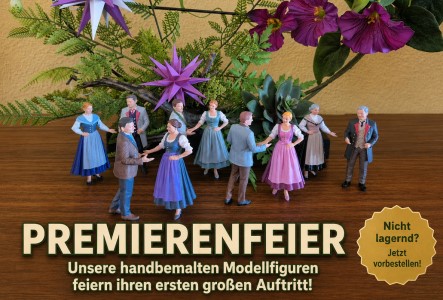 Premiere - bemalte Figuren bei IN DER SPUR