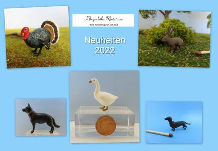 neue Tierfiguren von Klingenhfer Miniaturen fr 2022 
