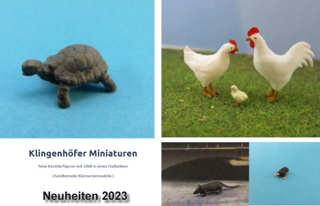 neue Tiere von Klingenhfer Miniaturen fr 2023  