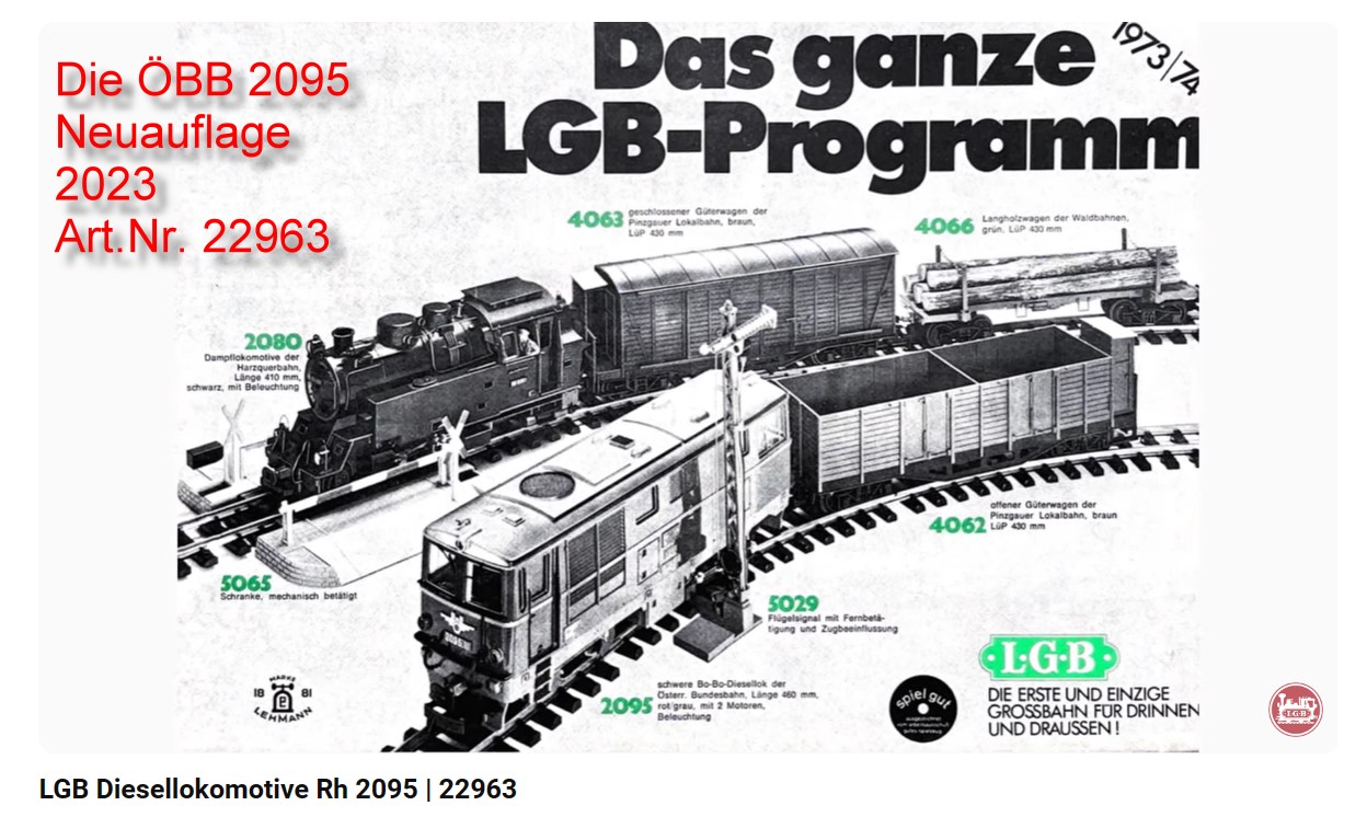 Die Rh 2095 der ÖBB als Neuauflage 2023. Film von Andreas Franz über die "alte" und neue Lok 2095 und 22963.