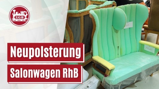 Neupolsterung der Alpine Classic Pullman Personenwagen