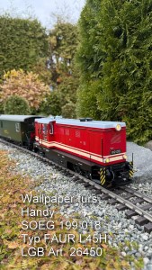 Hintergrundbild f�rs Handy: LGB 26450 Diesellok SOEG 199 018