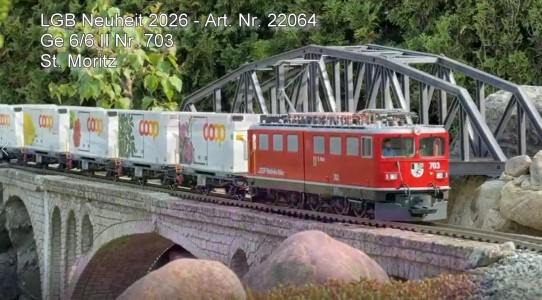 LGB Neuheit 2026 - Art. Nr. 22064 - RhB Ge 6/6 II Nr. 703 St. Moritz 