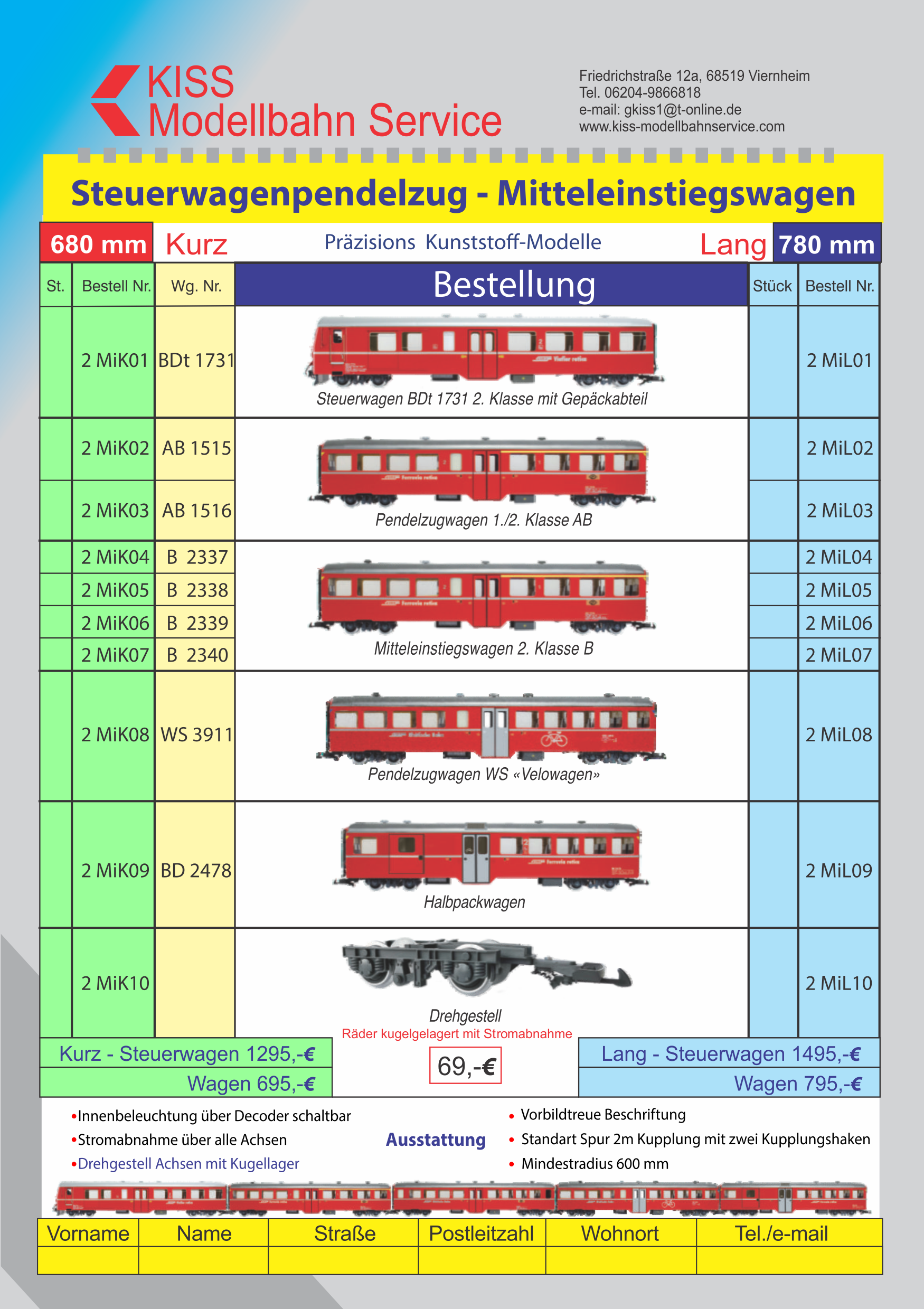 Informationen ber den Steuerwagenpendelzug mit Mitteleinstiegswagen. Flyer kann am Ende des Berichts heruntergeladen werden. 