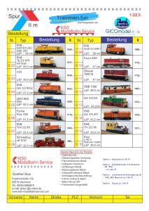 Kooperation - Gartenbahn Trainmen.fun mit KISS Modellbahnservice, Spur II m, CICOmodell italia.