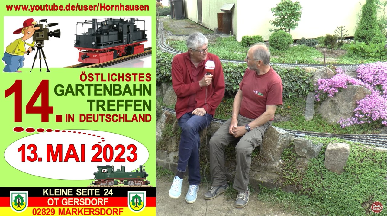 14. stlichstes Gartenbahn Treffen in Deutschland in Hornhausen 