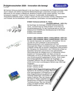 Massoth - Neuheiten Fr�hjahr 2026 