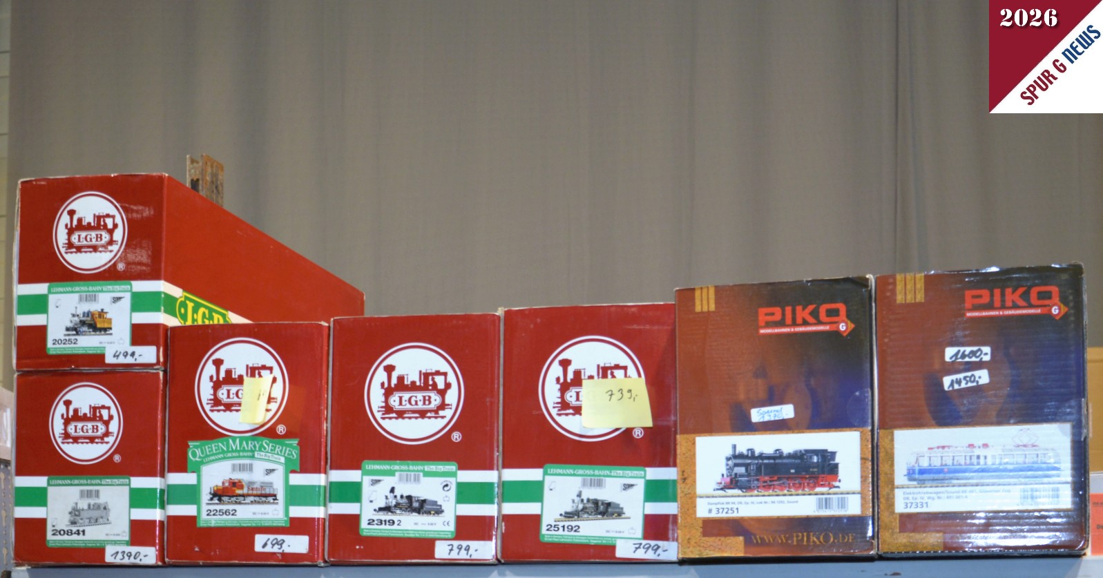Bei Margots Modellbahnladen aus Koblenz konnten LGB Lokomotiven und PIKO Loks gekauft werden. 