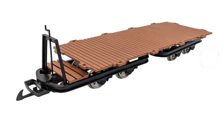 Art. Nr. 0173 - mXion Feldbahnflachwagen - 4 achsig - UVP 105 EUR