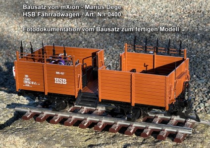 mXion Neuheit - HSB Fahrradwagen bereits zusammengebaut! 