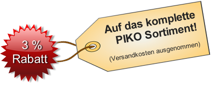 PIKO Corona Konjunkturpaket fr JUNI 2020 - 3 % Rabatt