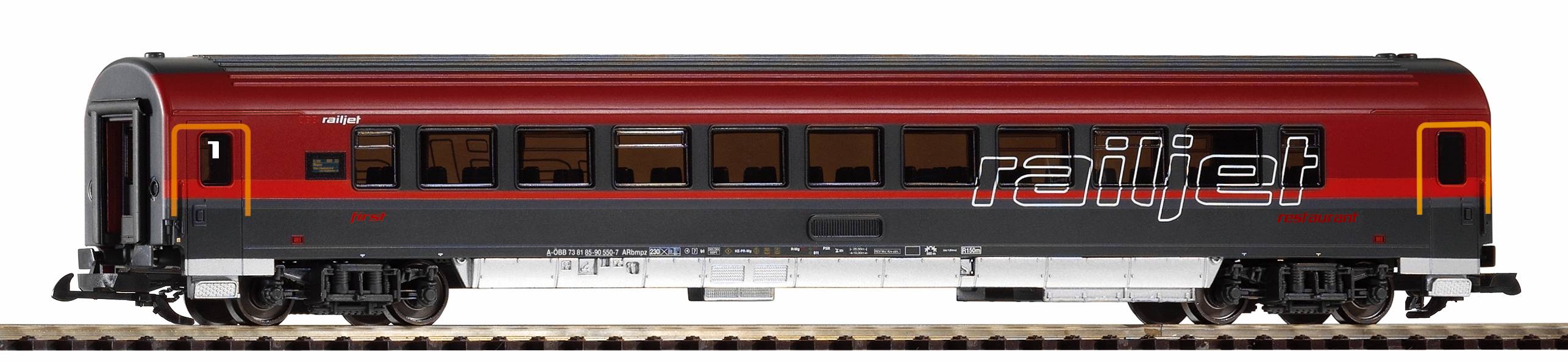 G Personenwagen Buffet Railjet BB - Epoche VI - Art. Nr. 37669