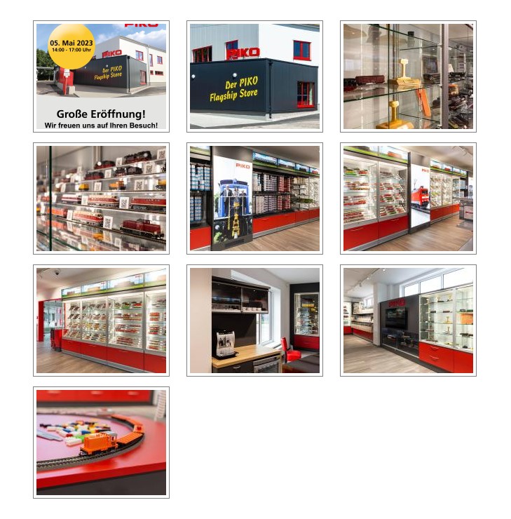 Hier gelangen Sie direkt zur Information über den PIKO Flagship Store auf dem Online Portal von PIKO. Einfach auf das Bild klicken!