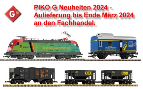 PIKO Neuheiten 2024 - Auslieferung bis Ende Mrz an den Fachhandel!