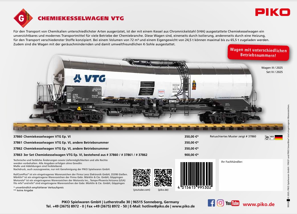 Chemiekesselwagen VTG