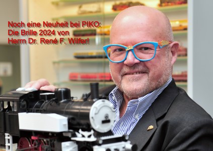 Weitere Neuheit 2024 bei PIKO: Die Brille von Dr. Ren F. Wilfer! 